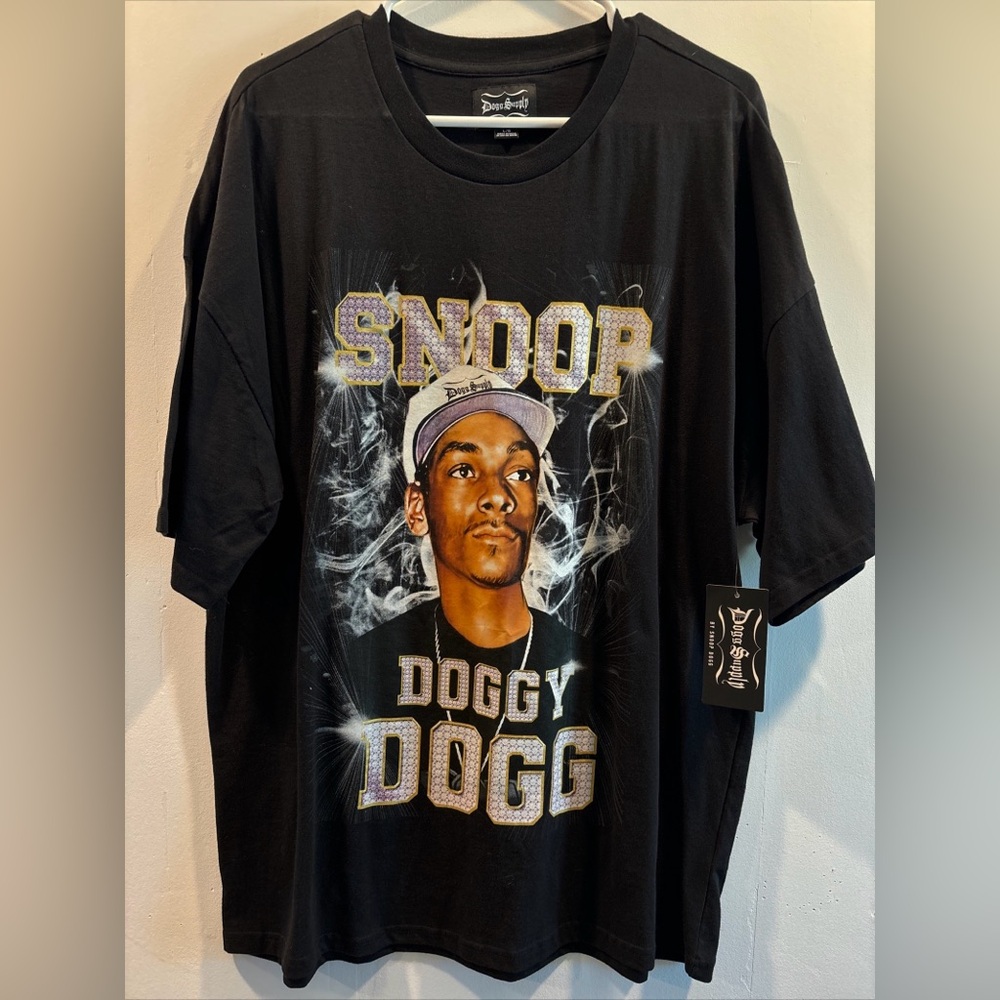 Snoop Doggy Dogg The Doggfather Black t-shirt Tee Size Large